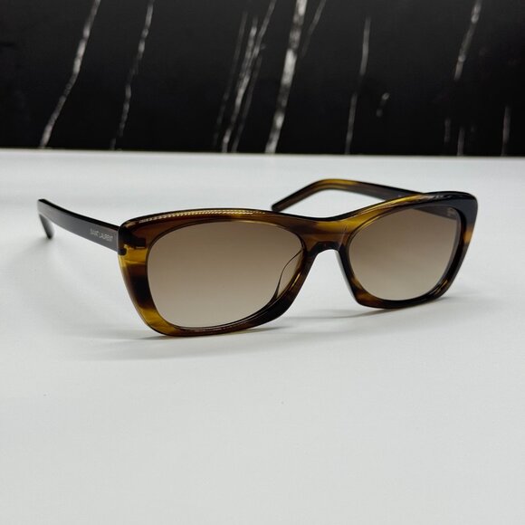 NEW SAINT LAURENT SL613 004 SUNGLASSES WOMEN HAVANA EYEWEAR SL 613 004 - Picture 6 of 12